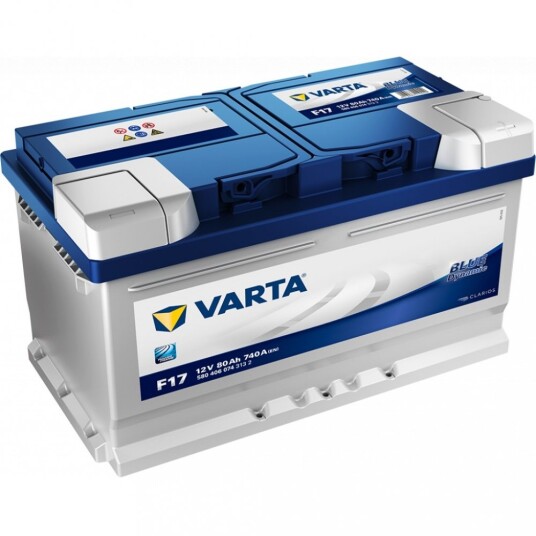 VARTA Blue Dynamic Batteri 12V 80AH 740CCA (315x175x175/175mm) +høyre F17. VARTA Blue Dynamic Batteri 12V 80AH 740CCA (315x175x175/175mm) +høyre F17.
