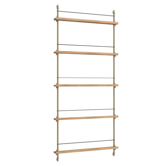 Moebe Magazine Hylle 85x188 cm Eik/Varmgrå