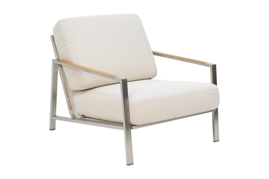 Brafab Naos lenestol Stainless Steel/Dot Beige Rostfritt Brafab Naos lenestol Stainless Steel/Dot Beige Rostfritt