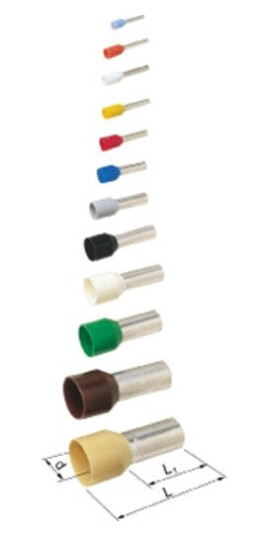 100 stk Grommet isolert 10 mm² Ivory A10 12ET