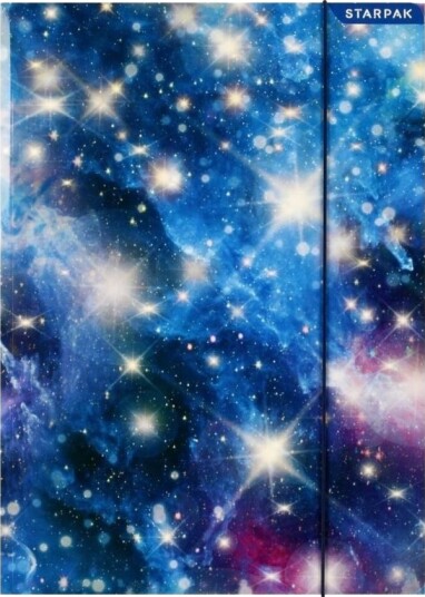 Starpak A4 Mappe Med Strikk Galaxy Starpak A4 Mappe Med Strikk Galaxy