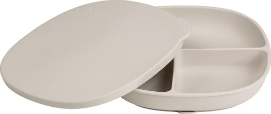 b.box Tallrik med lock Silikon Latte b.box Tallrik med lock Silikon Latte