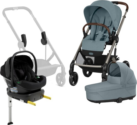 Cybex BALIOS S Lux Duovogn inkl. Beemoo Route i Size & Base Stormy Blue/Black Stone Cybex BALIOS S Lux Duovogn inkl. Beemoo Route i Size & Base Stormy Blue/Black Stone