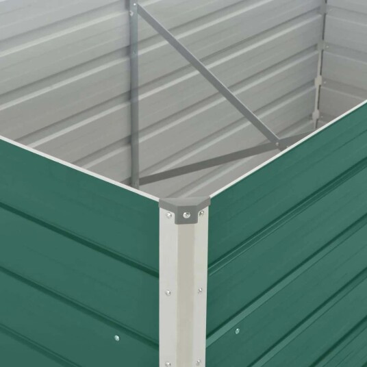 vidaXL Forhøyet hagebed 160x80x45 cm galvanisert stål grønn vidaXL Forhøyet hagebed 160x80x45 cm galvanisert stål grønn