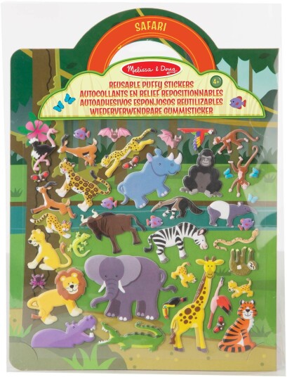 Melissa & Doug Klistremerkebok Safari 42 Stk Melissa & Doug Klistremerkebok Safari 42 Stk