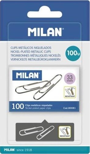 Binders Milan 1 pk 100 stk 33 mm