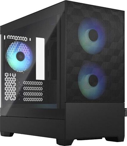 Fractal Design Pop Mini Air RGB Mini Tower Kabinett med Herdet Glass Svart