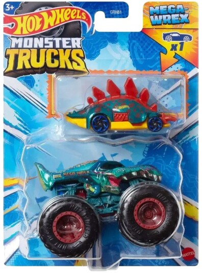 Hot Wheels Monster Truck Mega Wrex Lekebil 1:64 2 stk Hot Wheels Monster Truck Mega Wrex Lekebil 1:64 2 stk