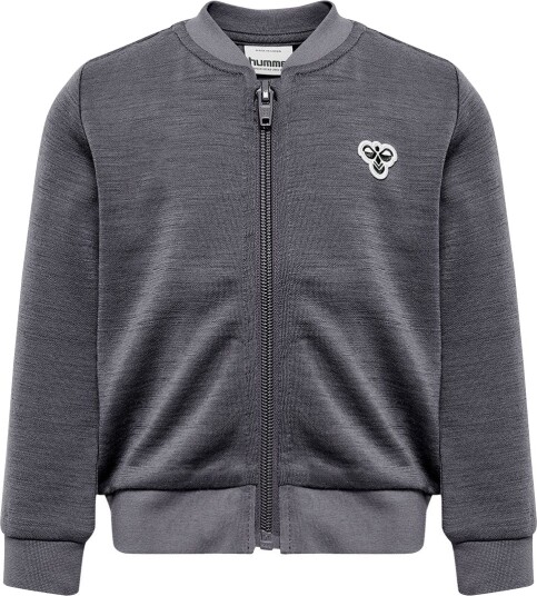 Hummel HmlMini Ull Zip Jakke Mørkegrå 92 Hummel HmlMini Ull Zip Jakke Mørkegrå 92