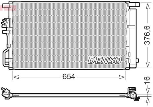 Kondensator klimaanlegg DENSO DCN43021