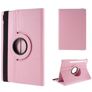 Samsung Galaxy Tab S6 Roterende Folio etui   Rosa