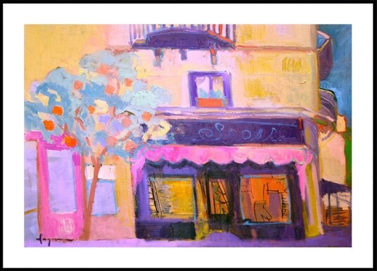 Vibrant Café Scene Plakat / 30x40cm Vibrant Café Scene Plakat / 30x40cm