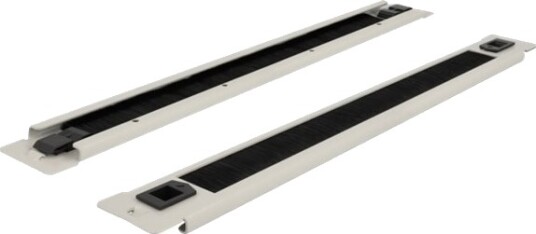 Delock Cable Management Brush Strip Styringspanel For Rackkabler Med Børste Grå 1U 19" 66581