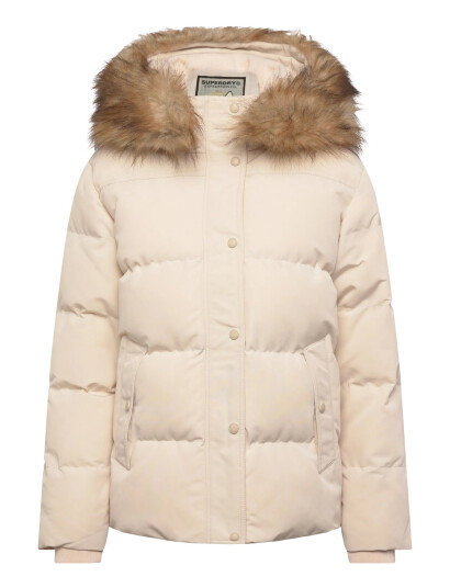 Superdry Everest 5 Baffle Puffer Jkt - Cream - M