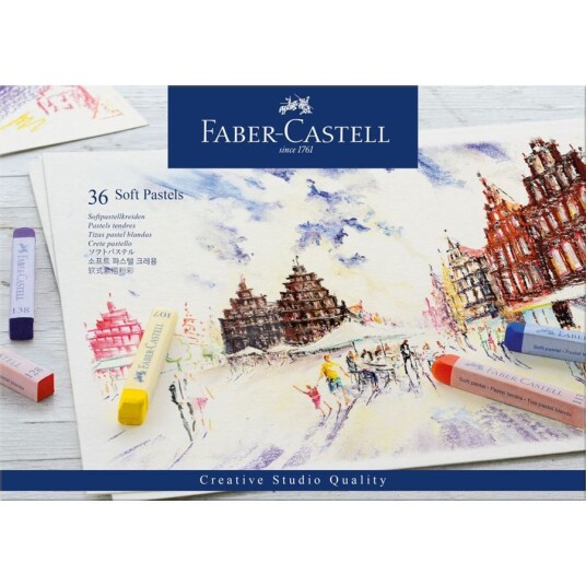 Faber-Castell Soft pastels cardboard box of 36 128336