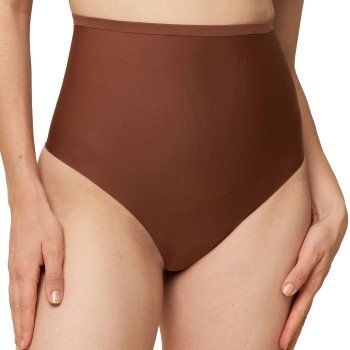 Triumph Truser Shape Smart Highwaist Thong Brun Medium Dame Triumph Truser Shape Smart Highwaist Thong Brun Medium Dame