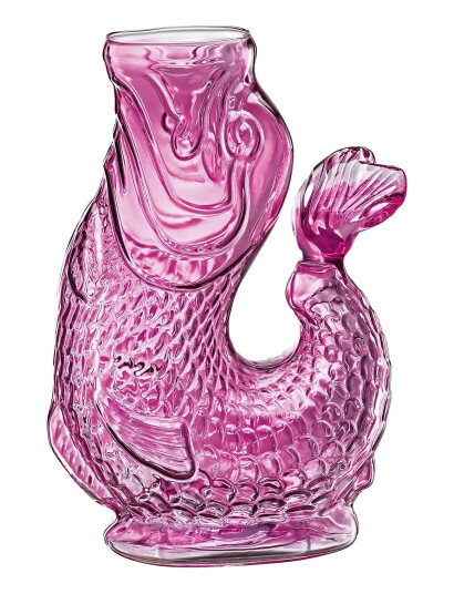 cilio Vandkaraffel Fisk, Lilla, Glas, Nemo - Purple - 1 L