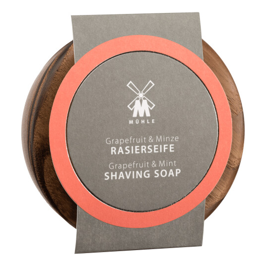 Mühle barbersåpe i treskål 65g