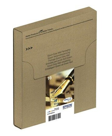 Epson 16 Multipack Easy Mail Packaging - 4 pakker - sort gul cyan magenta - original - blækpatron - Blekkpatron Svart