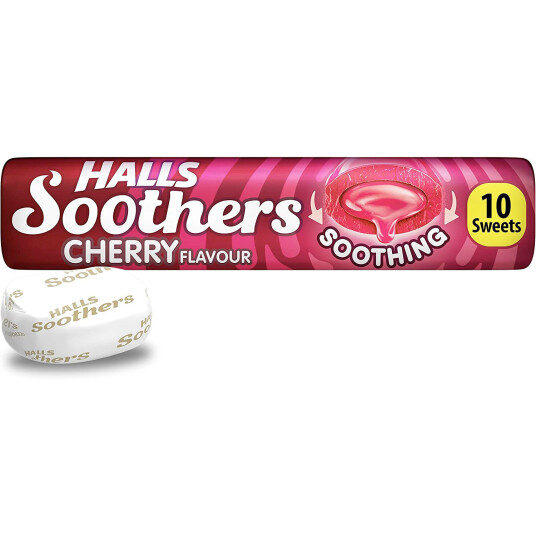 HALLS Soothers halspastiller Cherry 45 gr. HALLS Soothers halspastiller Cherry 45 gr.