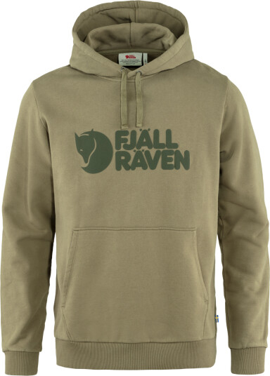 Fjällräven Men's Logo Hoodie Light Olive L, Light Olive Fjällräven Men's Logo Hoodie Light Olive L, Light Olive