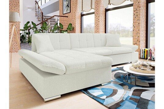 Kintore 3 seters Hjørnesofa   Hvit