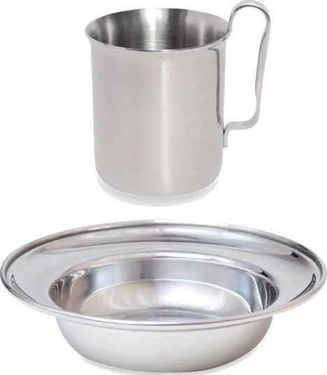 Kay Bojesen barneservise 2 deler Polished steel