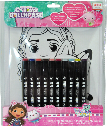 Euromic GABBY'S DOLLHOUSE Colouring set w/10 markers Euromic GABBY'S DOLLHOUSE Colouring set w/10 markers