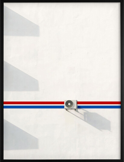 Democratic Gallery Poster Lined House Wall - Red - 45X60 Democratic Gallery Poster Lined House Wall - Red - 45X60