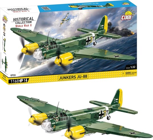 Cobi Historical Collection Byggesett 1160 Deler Junker Ju88