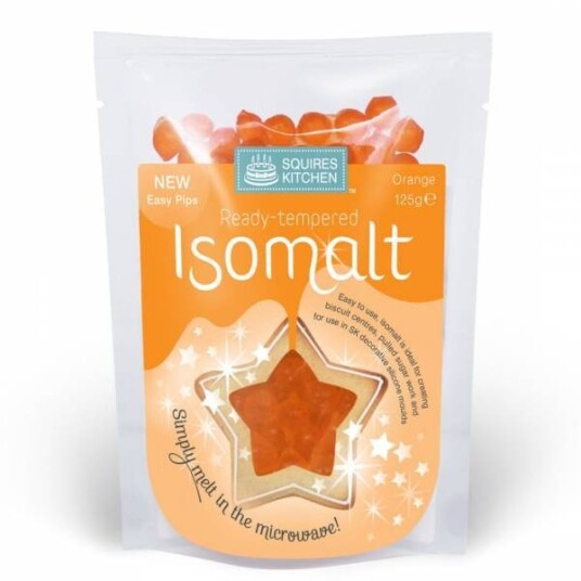 Sk Isomalt Ferdig Temperert Oransje 125g 