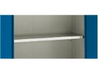 Blika A/S Blika galvaniseret hylde for MS-1, MS-0.5 og olieskab. B?reevne 60 kg. Udv. m?l H:28 B:996 D:382 mm.