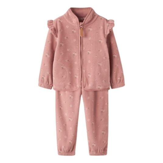 Lil' Atelier Nmflaspektra fleece sett til småbarn Misty Rose