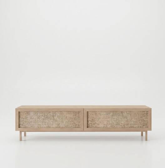 TV-benk Hanah Home Future V2 (180 x 43,3 x 31,6 cm) Eik - Eik