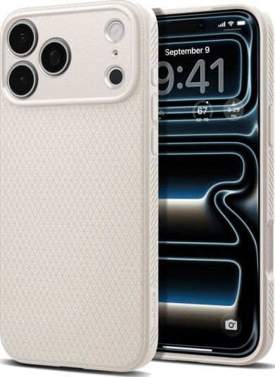 Spigen Liquid Air Deksel i Natural Titanium for iPhone 18 Pro Max/17 Pro Max Spigen Liquid Air Deksel i Natural Titanium for iPhone 18 Pro Max/17 Pro Max