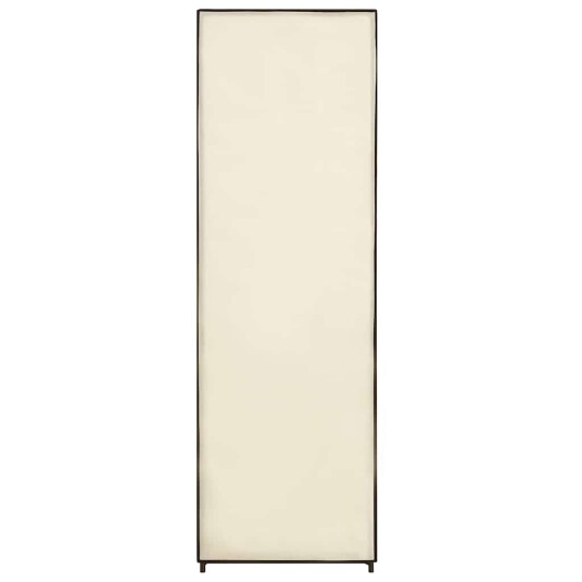 vidaXL Garderobe kremhvit 87x49x159 cm stoff