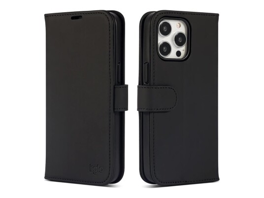 Mobildeksel lommebok iPhone 13 Sort XQISIT