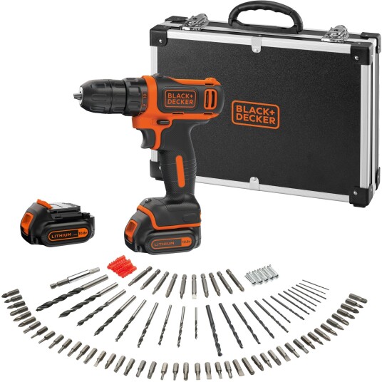 Black+Decker Borskrutrekker 10,8v 100 Deler