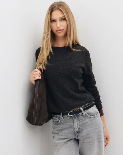 Vero Moda Brun Vmdoffy Ls O Neck Blouse Ga Noos