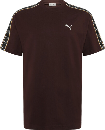 PUMA Ess Elevated Tape Relaxed Tee Brown XL