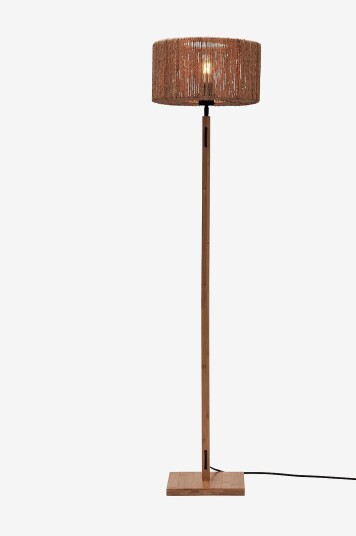 Good&Mojo Gulvlampe rett Iguazu Natur Good&Mojo Gulvlampe rett Iguazu Natur