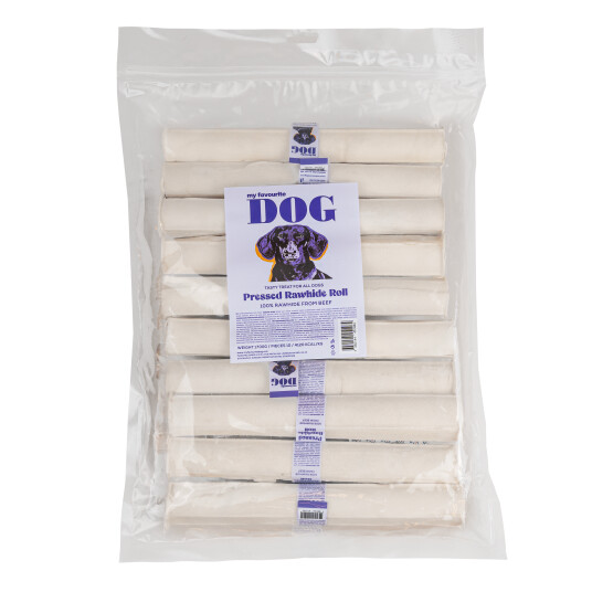 My Favourite Dog Presset Råhud Tyggerull 25 cm, 10-pakning