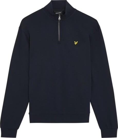 Lyle & Scott Loopback Quarter Zip Sweat - Navy - M