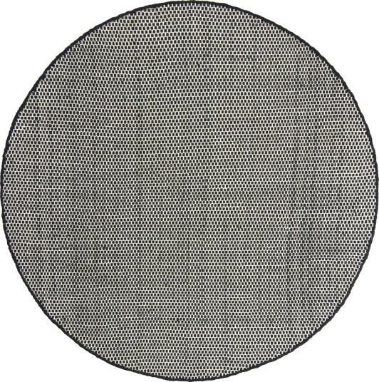 Runde tepper Coastal sort/hvit Størrelse: Ø 160 cm
