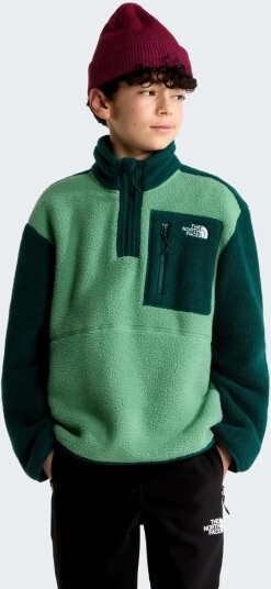 The North Face Teen Yumiori 1/4 Zip Jacket   Green   XL