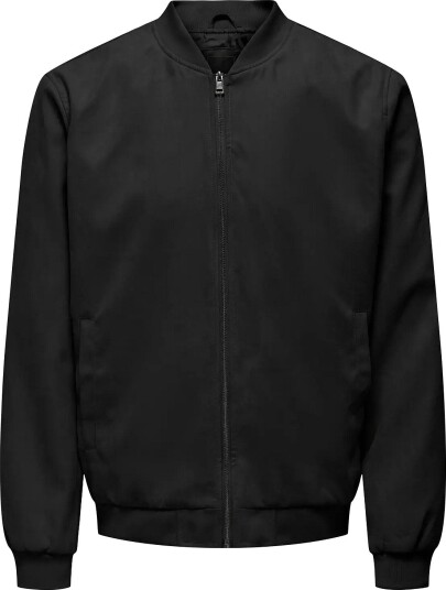 ONLY & SONS Onslucas Fake Suede Bomber Otw Noos   Black   XXL