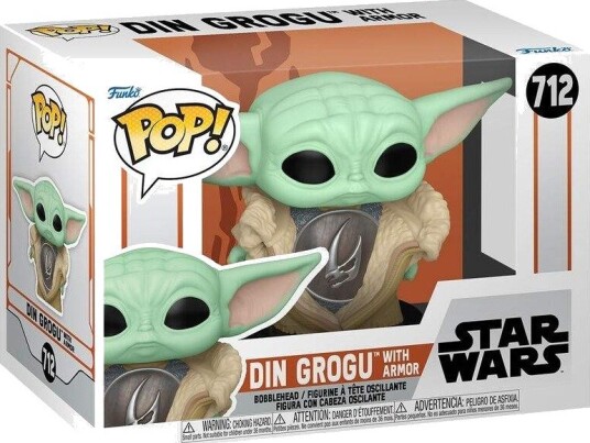 Northix Mandalorian Din Grogu-figur med rustning 4-tommers samleobjekt