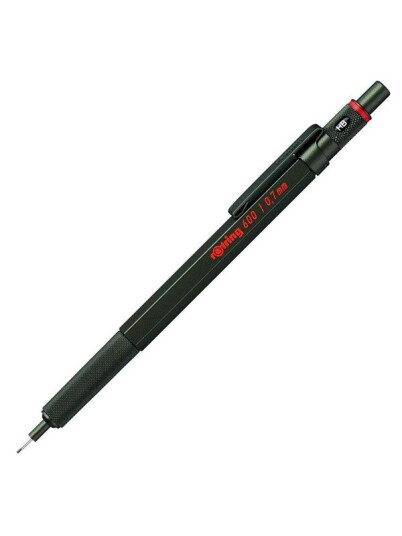 Rotring rOtring 6 Mechanical Pencil  .7 mm  Grønn All-Metal Body Propelling Pencil  Non-Slip Knurled Grip & Hexagonal Barrel
