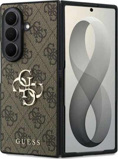 GUESS Big 4G Logo Case for Samsung Galaxy Z Fold 8 Ultra - Brown