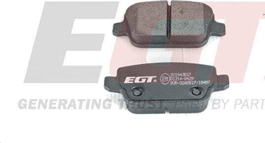 Bremseklosser sett EGT 321043EGT